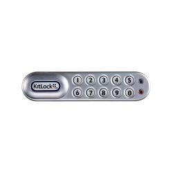 KitLock elektronisch pincodeslot horizontaal rechts - zilvergrijs