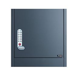KitLock elektronisch pincodeslot verticaal - zilvergrijs