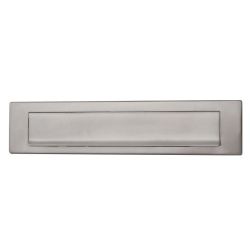 Combipack RVS briefplaat en witte postopvangkast