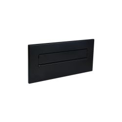 Flexibele inbouwbrievenbus 39-62 cm - zwart