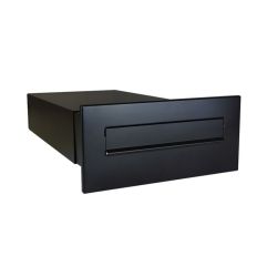 Flexibele inbouwbrievenbus 39-62 cm - zwart