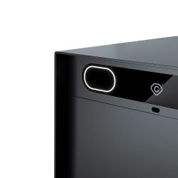 Custo slimme pakketbrievenbus Custo1 - aluminium zwart