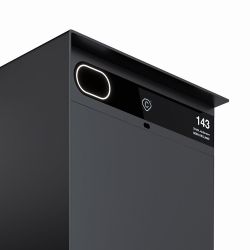 Custo slimme pakketbrievenbus Custo1 - aluminium zwart