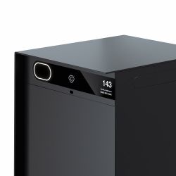 Custo slimme pakketbrievenbus Custo1 - aluminium zwart