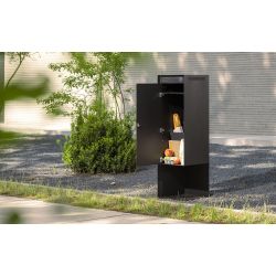 Custo slimme pakketbrievenbus Custo1 - aluminium zwart