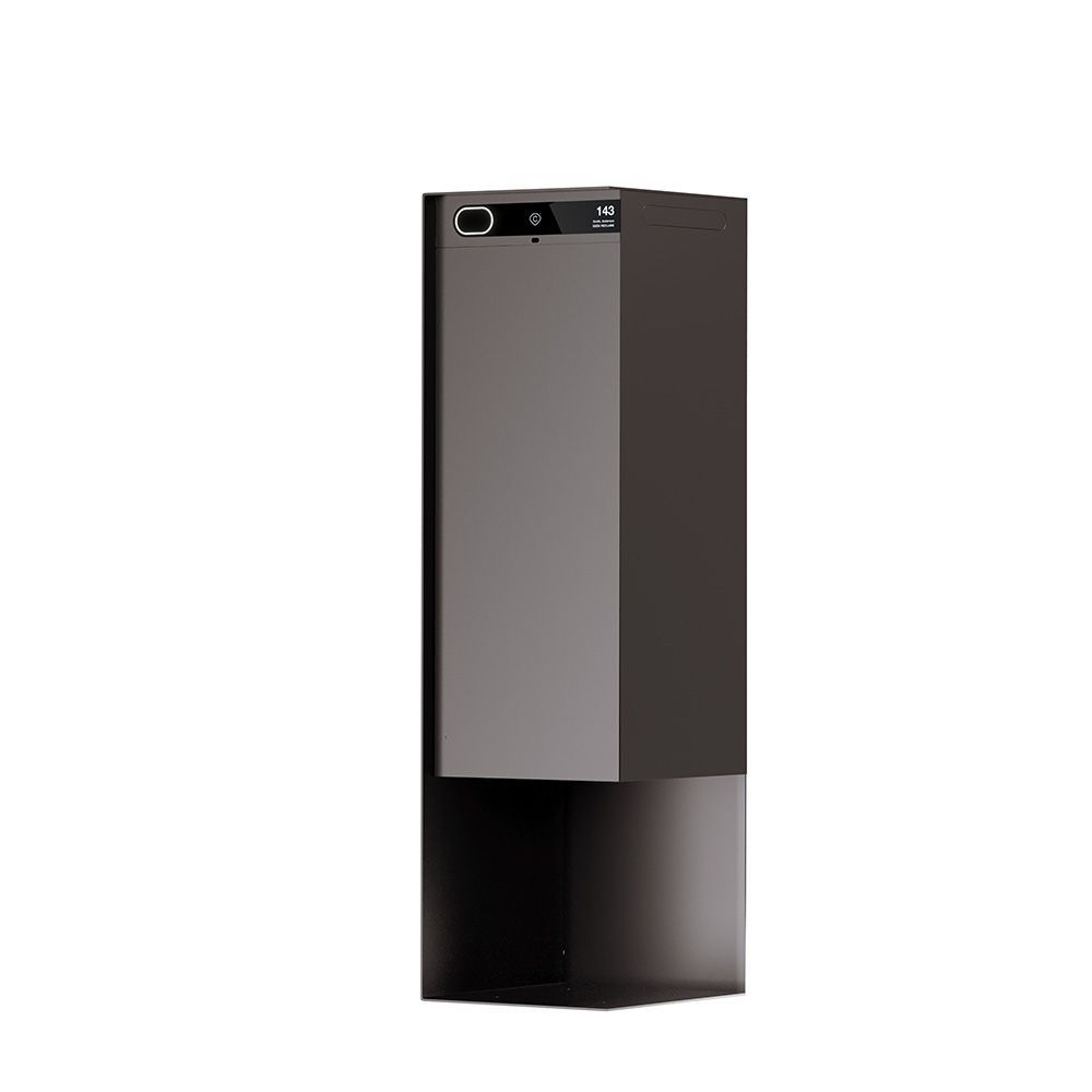 Custo slimme pakketbrievenbus Custo1 - aluminium bruin