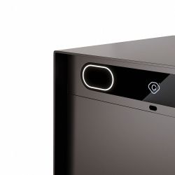 Custo slimme pakketbrievenbus Custo1 - aluminium bruin