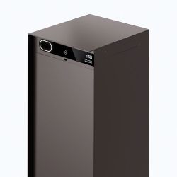 Custo slimme pakketbrievenbus Custo1 - aluminium bruin