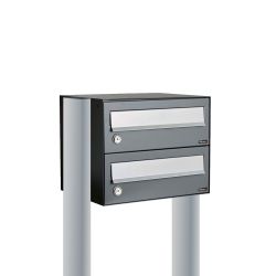 Brievenbusunit Hive set vrijstaand 1-breed, 2-hoog - antraciet