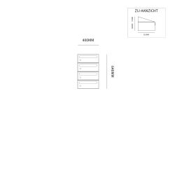 Brievenbusunit Hive set wand 1-breed, 4-hoog - antraciet