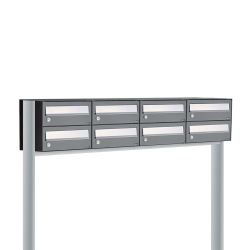 Brievenbusunit Hive set vrijstaand 4-breed, 2-hoog - antraciet