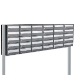 Brievenbusunit Hive set vrijstaand 6-breed, 5-hoog - antraciet