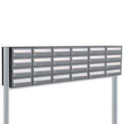 Brievenbusunit Hive set vrijstaand 6-breed, 4-hoog - antraciet