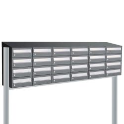 Brievenbusunit Hive set vrijstaand 6-breed, 4-hoog - antraciet