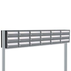 Brievenbusunit Hive set vrijstaand 6-breed, 3-hoog - antraciet
