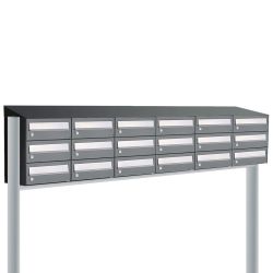 Brievenbusunit Hive set vrijstaand 6-breed, 3-hoog - antraciet