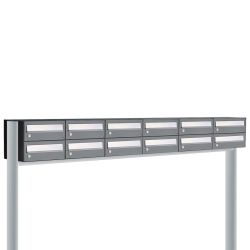 Brievenbusunit Hive set vrijstaand 6-breed, 2-hoog - antraciet