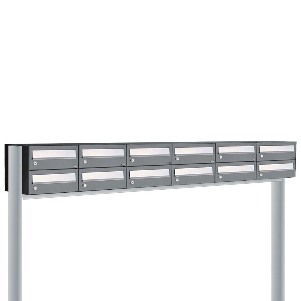 Brievenbusunit Hive set vrijstaand 6-breed, 2-hoog - antraciet