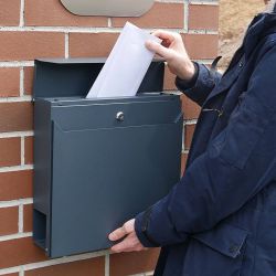 Brievenbus SafePost 800 - aluminiumgrijs