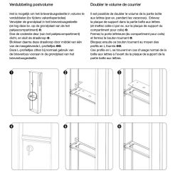 Albo Fenix 536 staande designbrievenbus - zwart