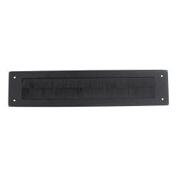 Intersteel Tochtwering rechthoek RVS/mat zwart
