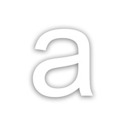 Zelfklevende huisletter Nova - wit