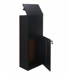 Pakketbrievenbus Logixbox Trendybox-Wood - zwart