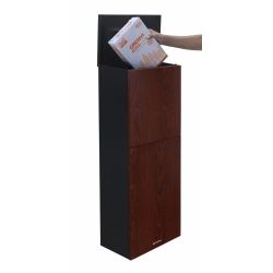 Pakketbrievenbus Logixbox Trendybox-Wood - zwart