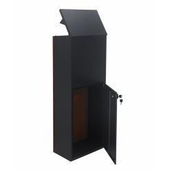 Pakketbrievenbus Logixbox Trendybox-Wood - grijs