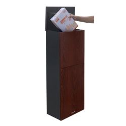 Pakketbrievenbus Logixbox Trendybox-Wood - grijs