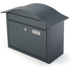 Brievenbus SafePost 948 - antracietgrijs/RVS klep