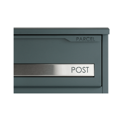 SafePost PK9005PZ pakketbrievenbus met profielcilinderslot - antracietgrijs