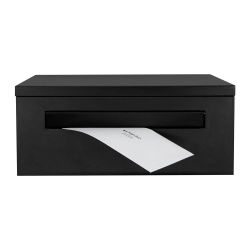 Brievenbusdeel voor Logixbox Frontbox pakketbrievenbus achteruitname - zwart