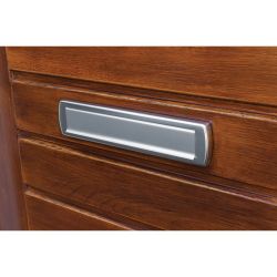 AXA briefplaat Curve Plus - aluminium naturel