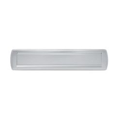 AXA briefplaat Curve Plus - aluminium geslepen