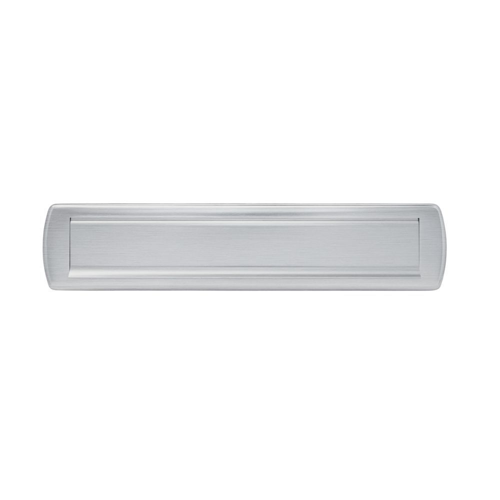 AXA briefplaat Curve Plus - aluminium geslepen
