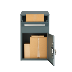 SafePost PK9004PZ XL pakketbrievenbus met profielcilinderslot - antracietgrijs