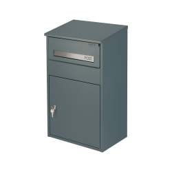 SafePost PK9004PZ XL pakketbrievenbus met profielcilinderslot - antracietgrijs