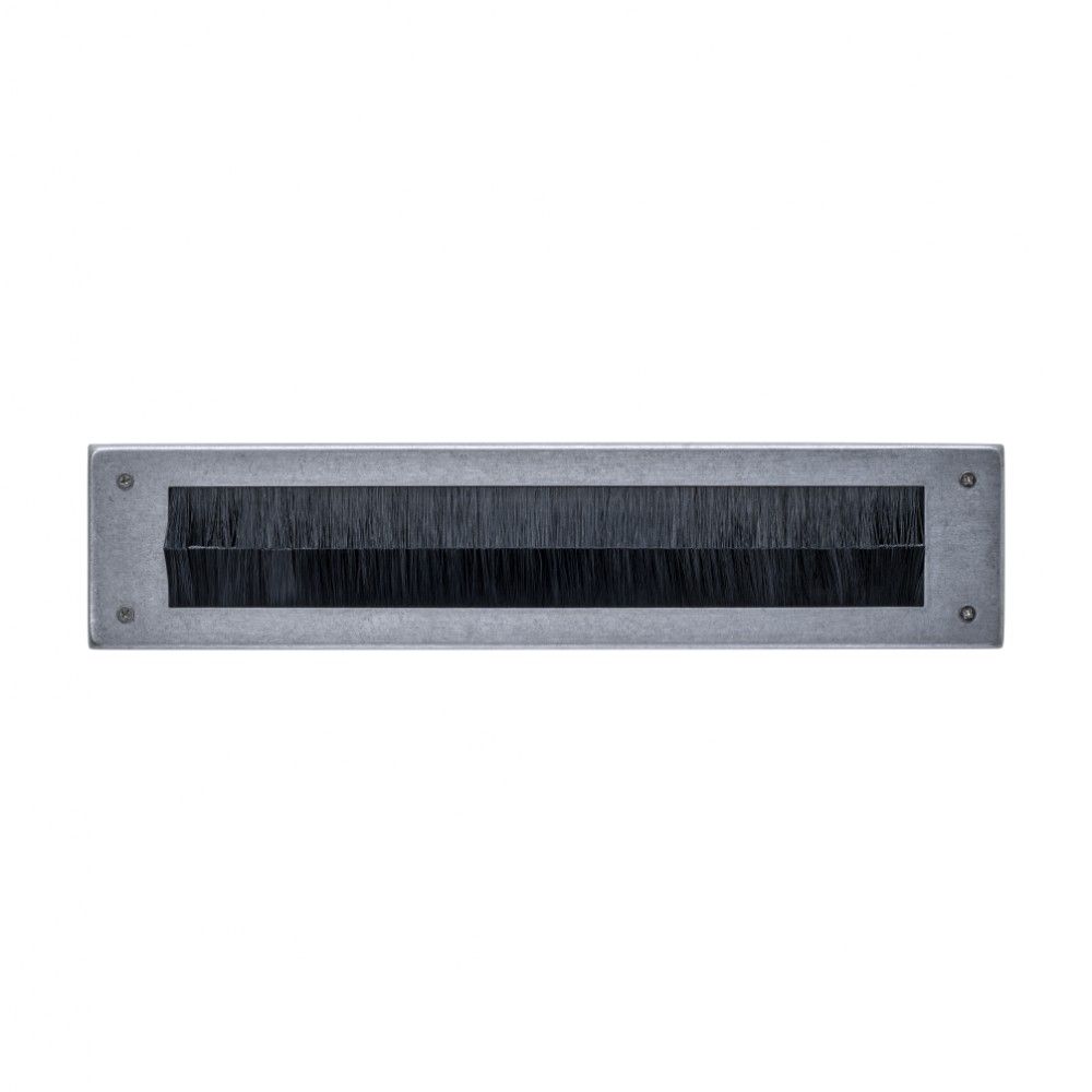 Intersteel Tochtwering rechthoek 340x76mm - PVD RVS getrommeld