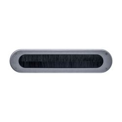 Intersteel Tochtwering ovaal 340x80mm - PVD RVS getrommeld