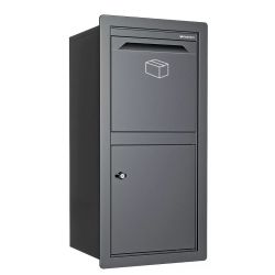 Pakketbrievenbus Logixbox Frontbox-Inbouw incl. frame - grijs