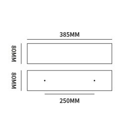 STOER! Brievenbus afsluiter London XL 385x80mm - RVS
