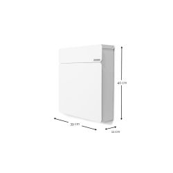 Spinder Design brievenbus Inbox - wit