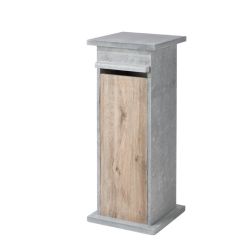 De Witte KB015 Belgisch blauwe hardsteen/houtlook brievenbus