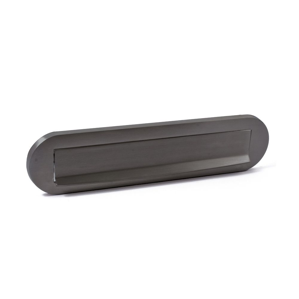 Briefplaat Ronald - PVD gun metal