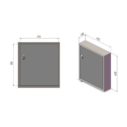 Logixbox Flexybox brievenbusdeurtje los - grijs