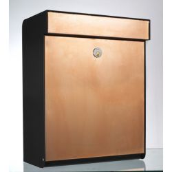 Design brievenbus Allux Grundform koper