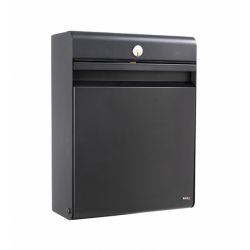 Design brievenbus Allux Holscher zwart