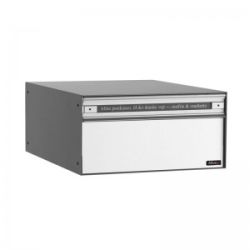 Systeembrievenbus Allux PC1 voor/achter alumiumgrijs RAL9006