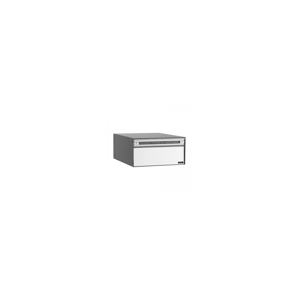 Systeembrievenbus Allux PC1 voor/achter alumiumgrijs RAL9006